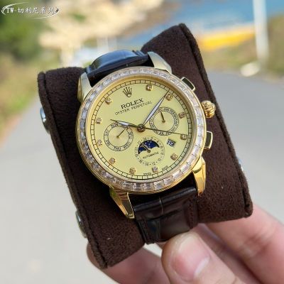 Rolex Oyster Perpetual 9100 Movement 42mm 316L Steel Men Gold Watch